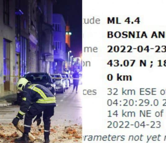 Hercegovina nije spavala: Još tri potresa tijekom noći