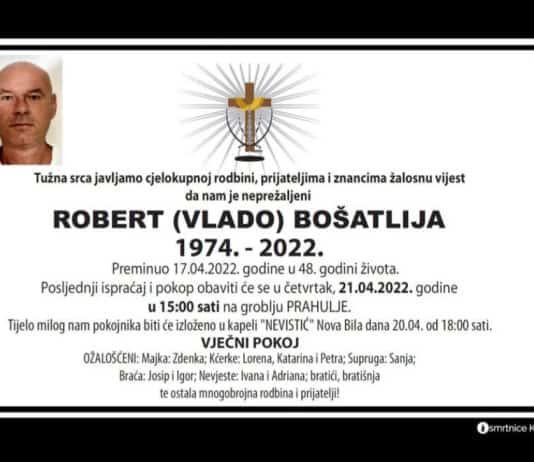 U 48.godini preminuo Robert Bošatlija