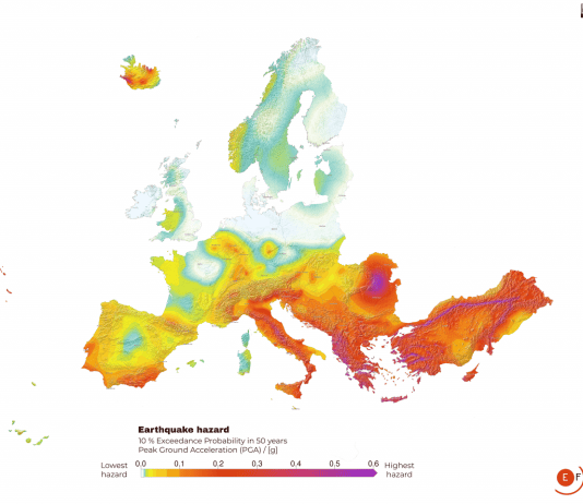 Nove karte modela opasnosti od potresa: Ovo su zemlje s najvećom potresnom opasnosti u Europi