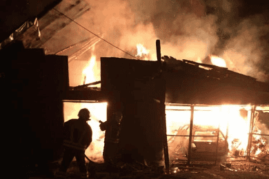 U mjestu Bukve kod Viteza izgorjela garaža