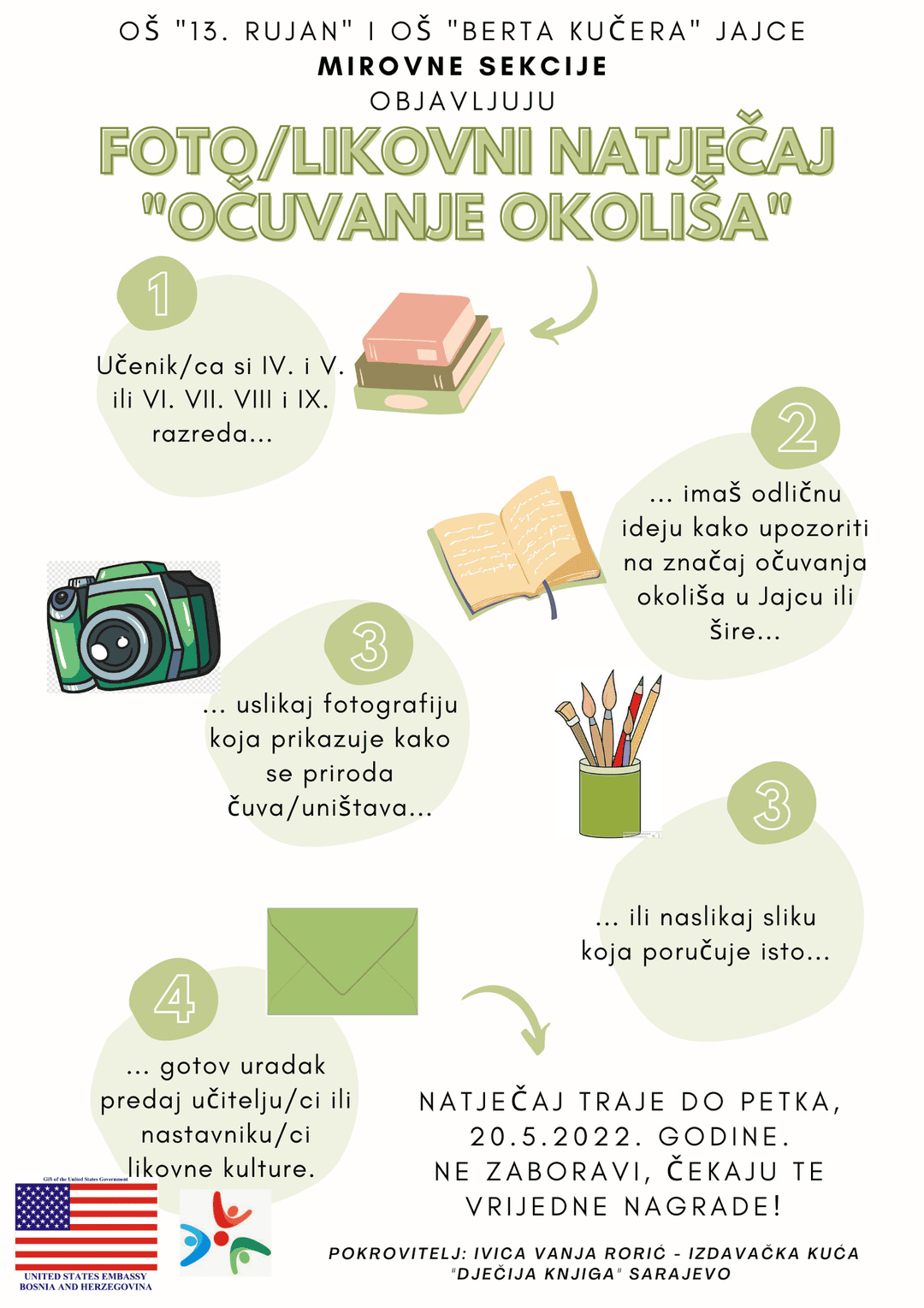 “Škola mira” objavljuje natječaj: Očuvanje okoliša!