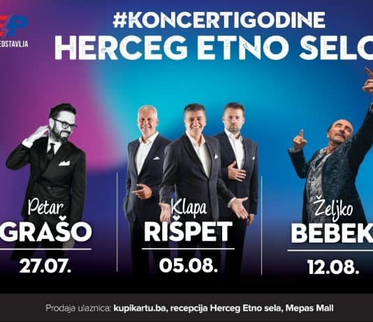 Koncerti godine: Petar Grašo, klapa Rišpet i Željko Bebek u Herceg Etno selu