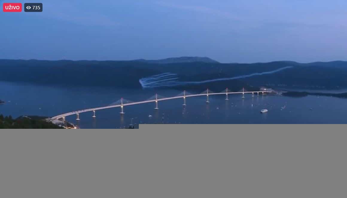 UŽIVO Otvaranje Pelješkog mosta
