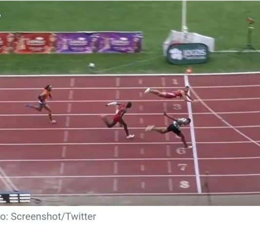 Bitno je pobijediti: Atletičar stigao do pobjede, bacio se na glavu i prvi prošao kroz cilj