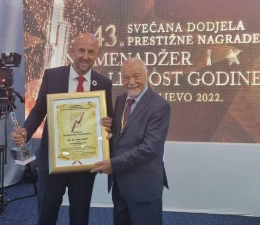 Vildan Hajić, direktor ŠPD”Srednjobosanske šume” proglašen za europskog najmenadžera 2022.