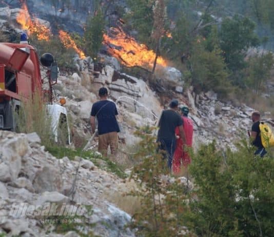 Zatražena pomoć helikoptera OSBiH: Gori na planini Žaba, kod sela Broćenac i Prapratnica