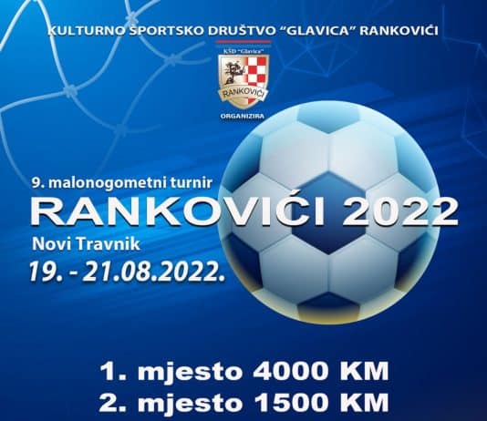 Zbog najave lošeg vremena turnir u Rankovićima pomjeren za sedam dana