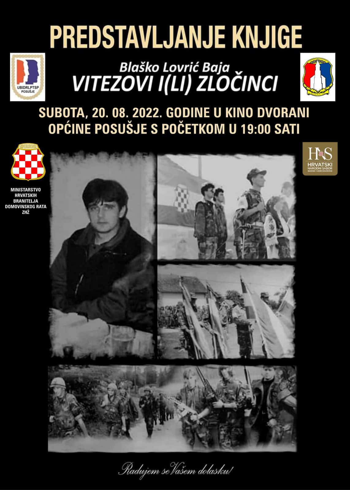 Past će SAO Krajina, ide bojna Bajina: u Posušju predstavljanje knjige legendarnog zapovijednika HOS-a iz Posavine