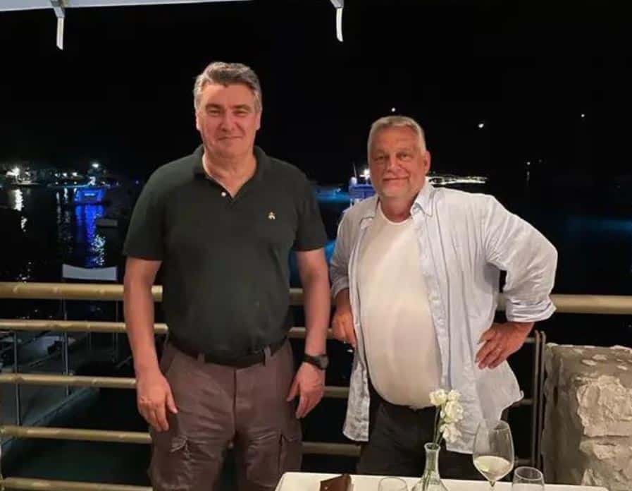 Milanović i Orban u opuštenoj varijanti uhvaćeni na večeri na Paklenim otocima na Hvaru