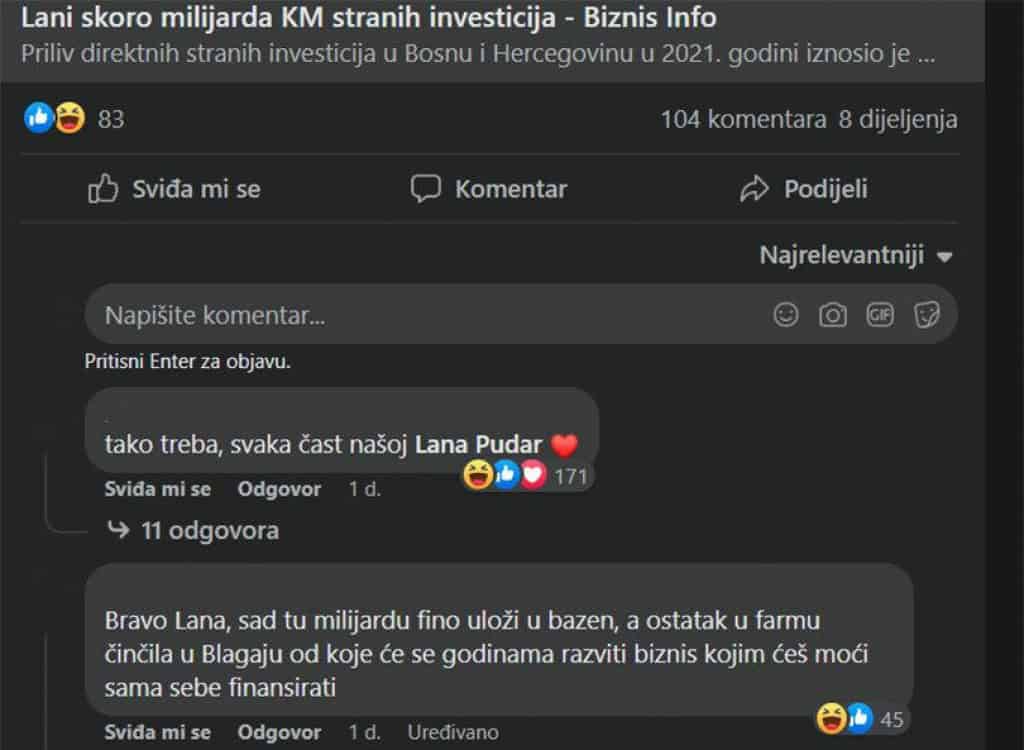Fora komentari ispod teksta o stranim ulaganjima. Netko je skroz krivo skužio naslov…