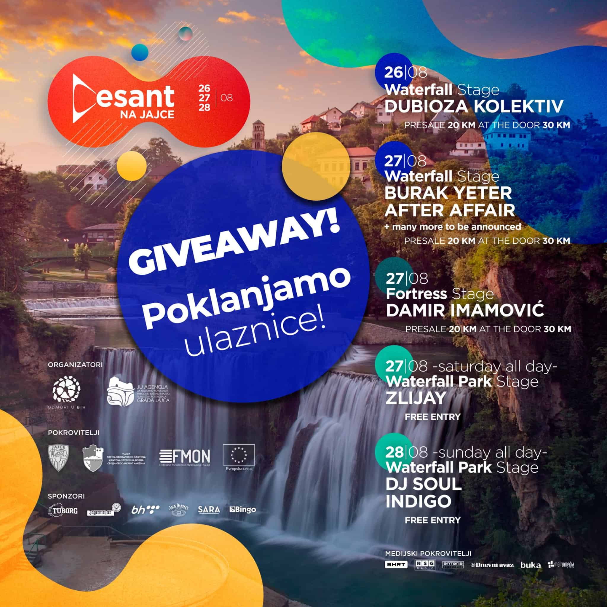 Desant na Jajce nagradna igra: Poklanjamo ulaznice za tri koncerta