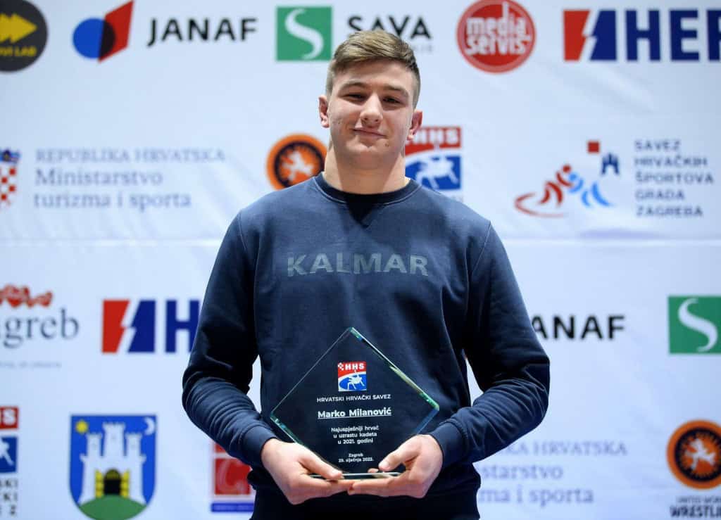 Ovo je Marko Milanović (18), predsjednikov sin. Već ima 104 kilograma i nabit će još mase, kažu da je veliki, veliki talent