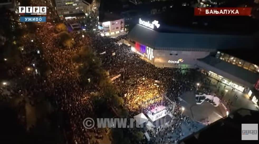 VIDEO I FOTO Kakav skup, nevjerojatno! U Banjaluci 50 tisuća ljudi na skupu potpore Miloradu Dodiku: “trebat će nam veći trg”