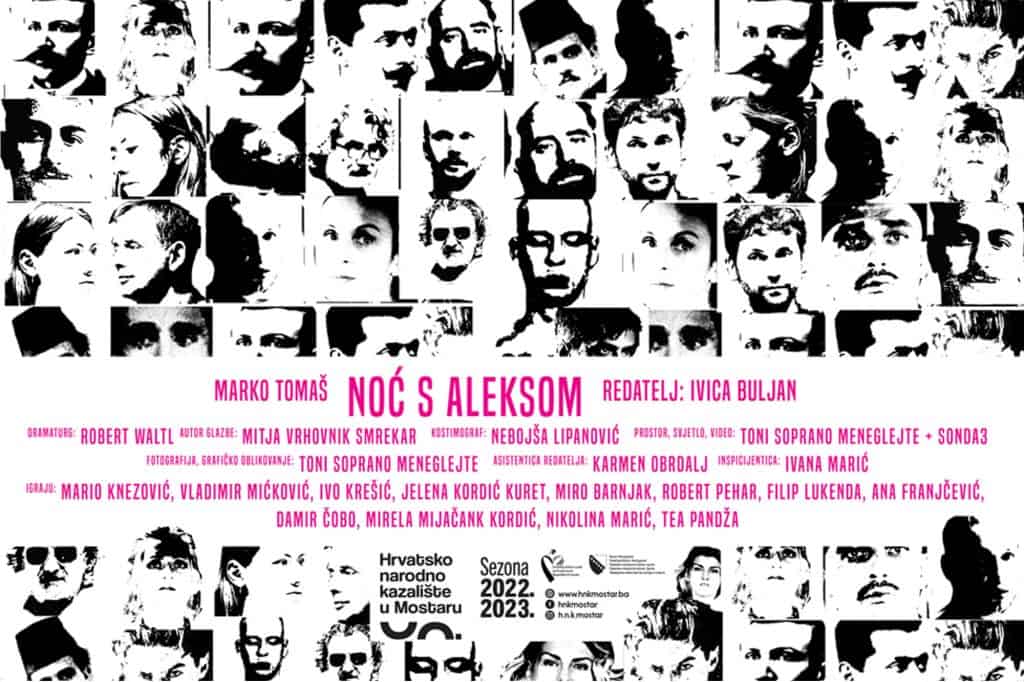 Hrvatsko narodno kazalište Mostar: Dvije izvedbe predstave „Noć s Aleksom“