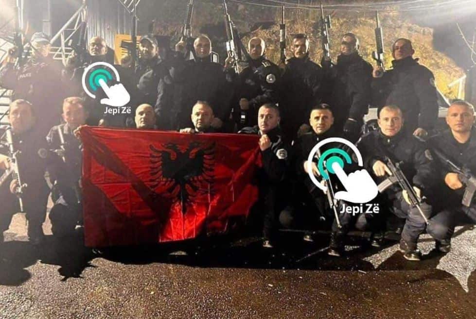 I onda se ljute kad im Srbi kažu da je Kosovo srce Srbije: Kosovski policajci slavili Novu godinu uz zastavu – Albanije!