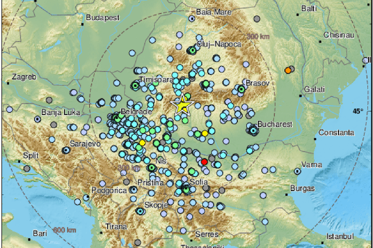 Ovome nema kraja: Potres magnitude 5,7 stupnjeva po Richteru pogodio Rumunjsku