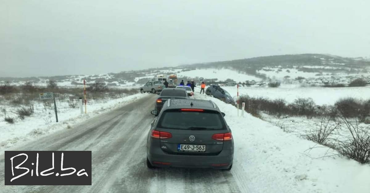 Otežano se prometuje na putnim pravcima u Hercegbosanskoj županiji