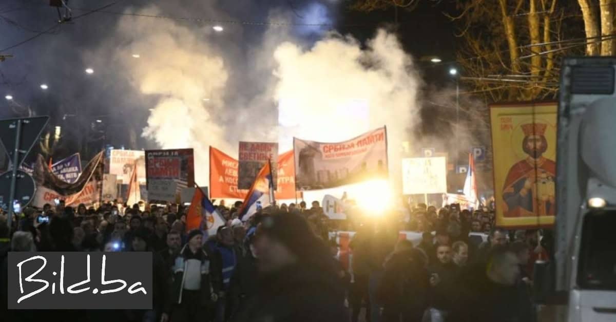 U Srbiji žestoki prosvjedi zbog Kosova, ljudi na ulicama zbog europskog plana