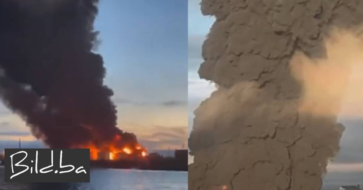 Ogroman požar u skladištu nafte na Krimu, sve službe na terenu: Rusi kažu da su krivi ukrajinski dronovi