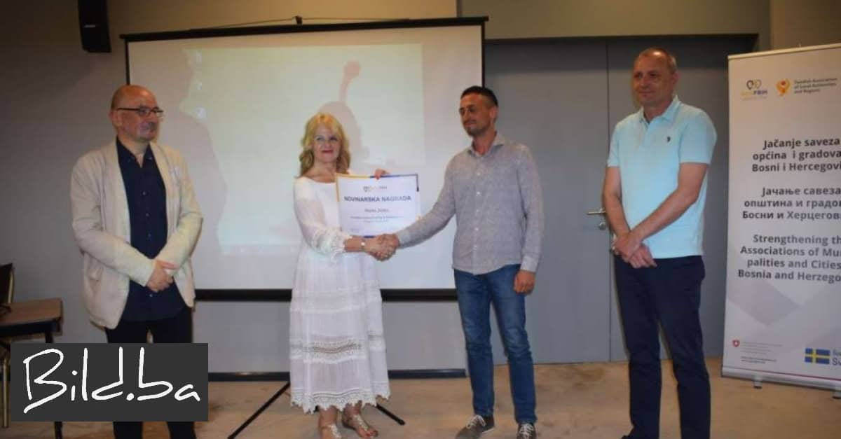 Novinar Marko Zeljko dobitnik nagrada Saveza općina i gradova FBiH