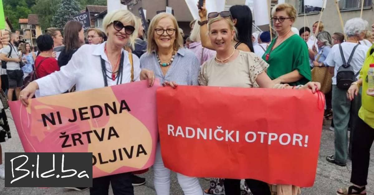 Brojni građani u Jablanici pružili podršku Enisi Klepo i ostalim žrtvama nasilja