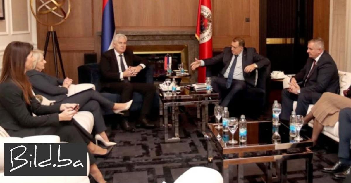 Čović i Dodik razgovarali o funkcioniranju vlasti u zajedničkim institucijama