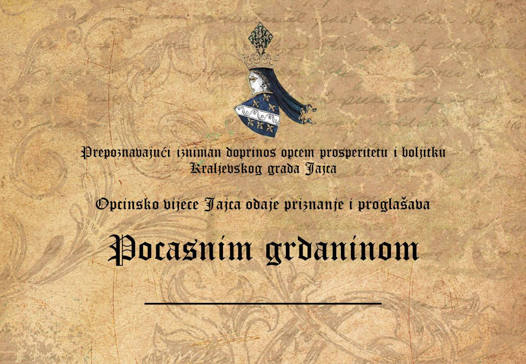 JAVNI POZIV za dostavljanje prijedloga za dodjelu priznanja i nagrada općine Jajce za 2023. godinu