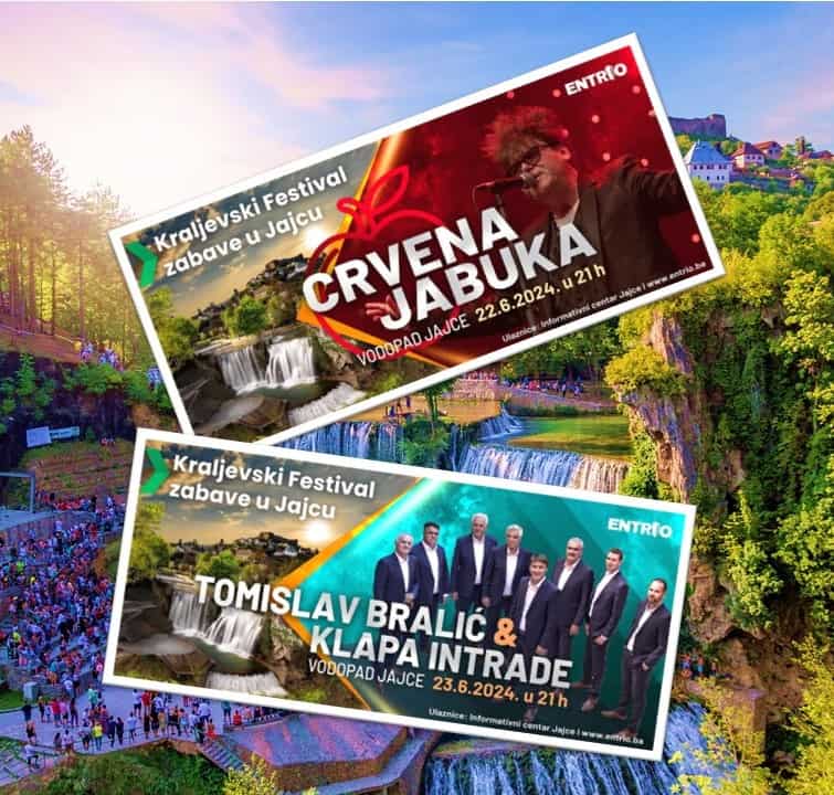 Crvena Jabuka i klapa Intrade ove godine na Kraljevskom festivalu u Jajcu