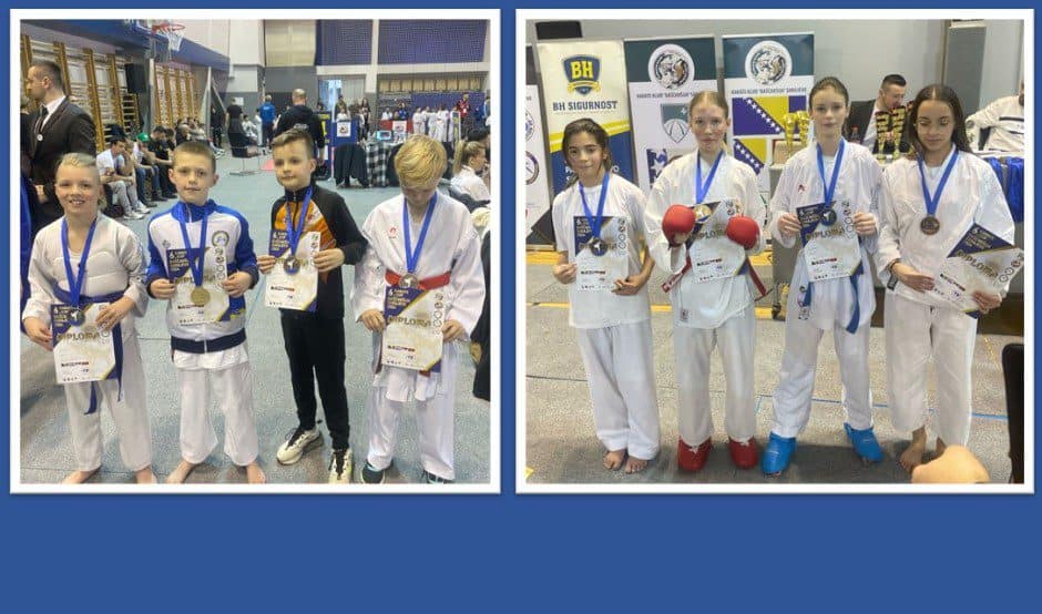 Karate klub “Kumite” zauzeo odlično 6. mjesto na turniru u Sarajevu