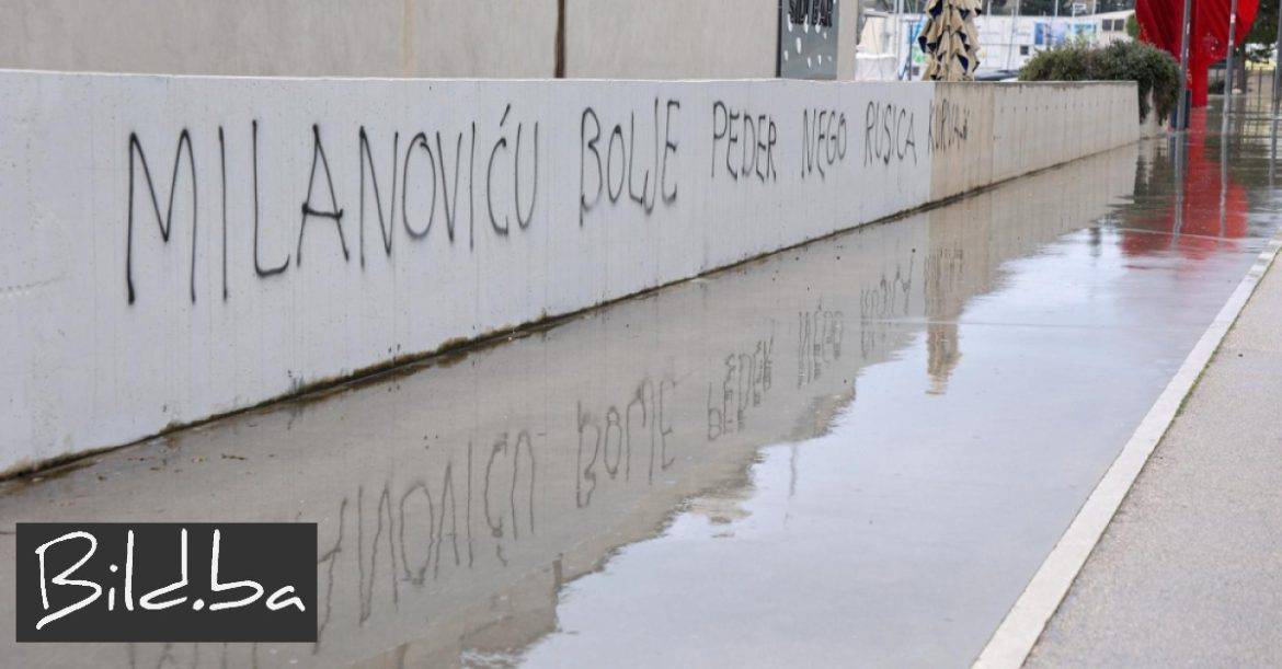 Uhićen mladić koji je uvrjedljivim grafitima blatio hrvatske političare