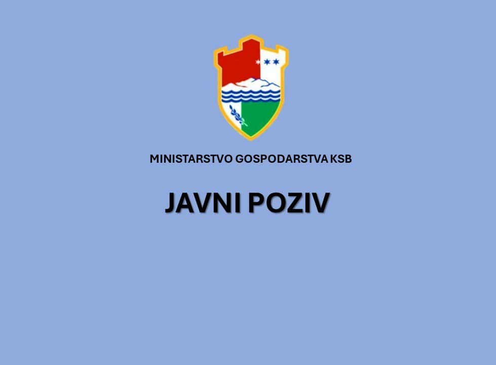 Ministarstv gospodarstva KSB: Javni poziv za sufinanciranje osnivanja novih obrta u 2025. godini