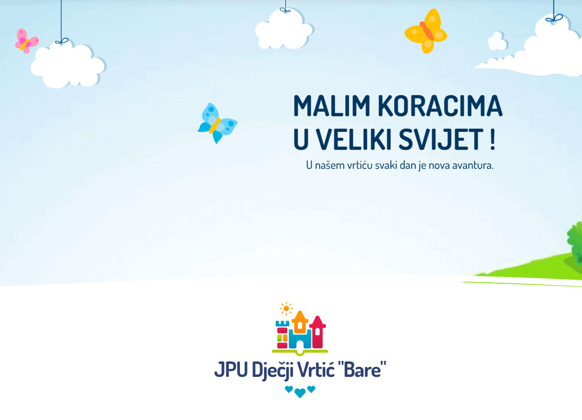 Dječji vrtić “Bare” pokrenuo web stranicu