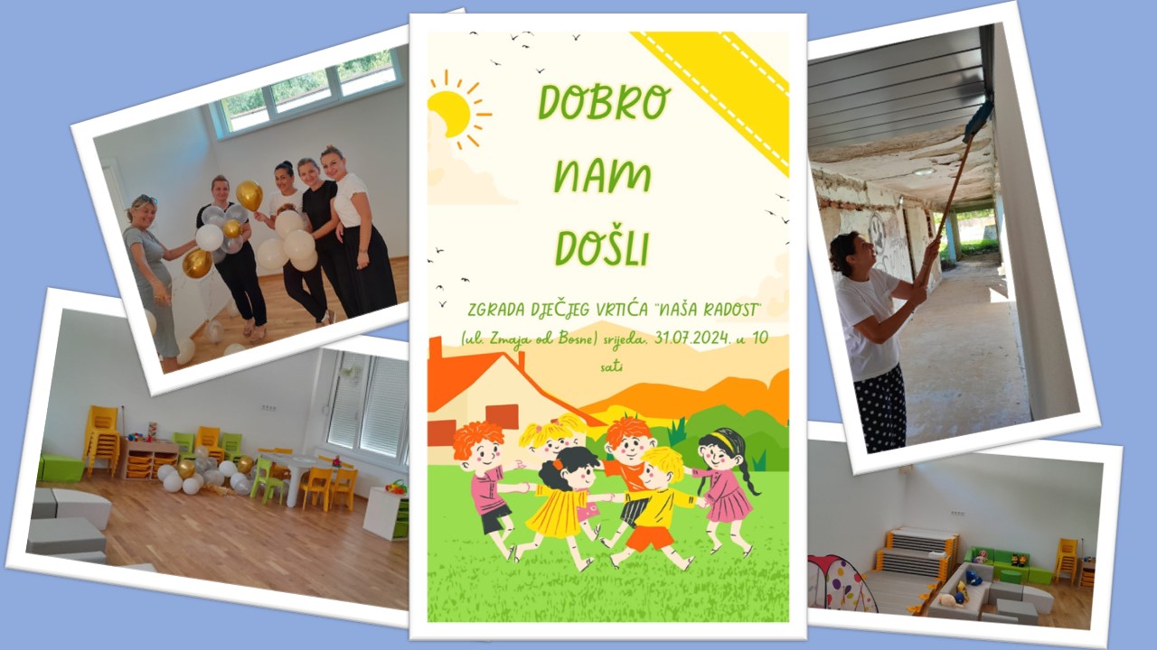 Sutra se otvaraju obnovljene prostorije nekadašnjeg vrtića “Naša Radost”