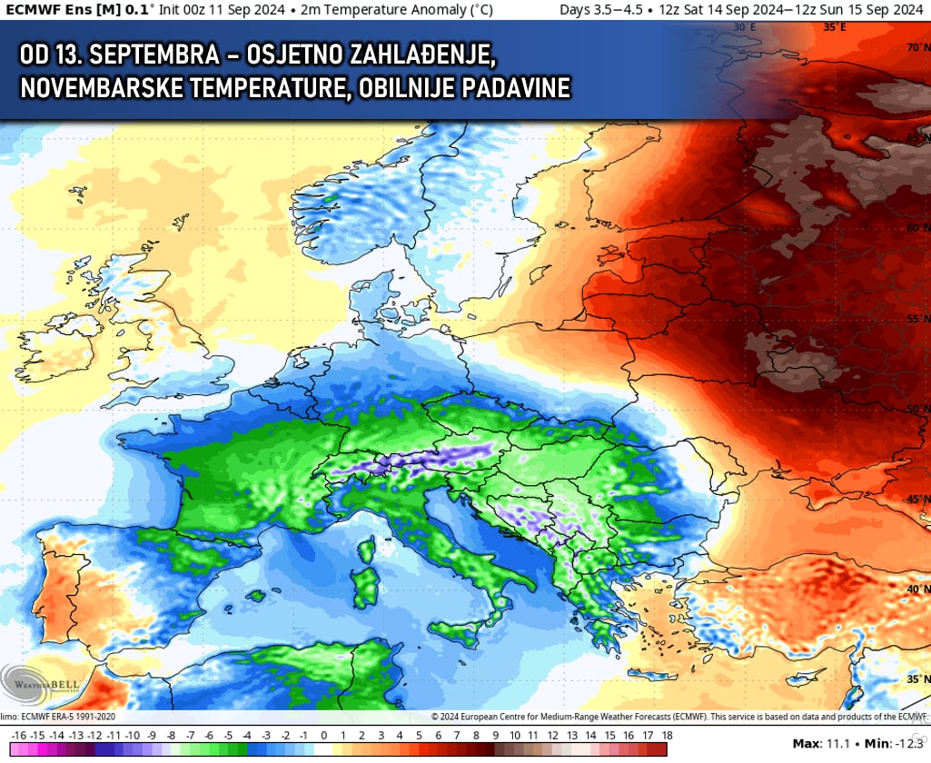 BH Meteo: Od petka osjetno zahladnjenje