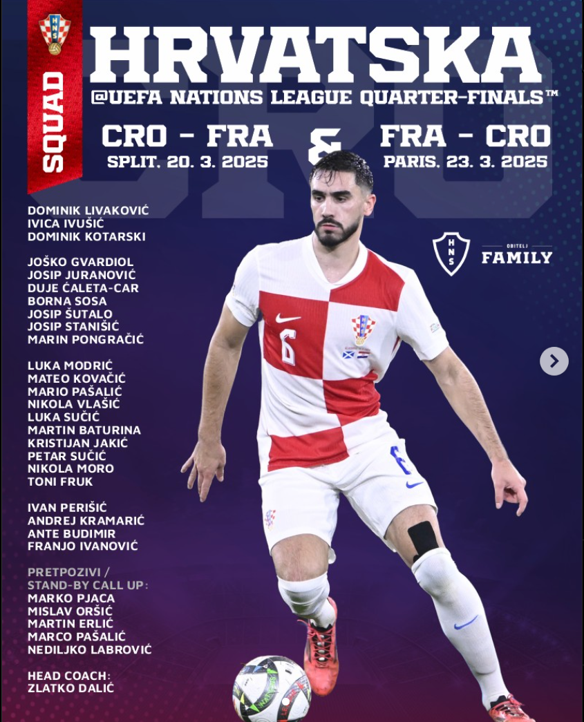 Nova imena na popisu Vatrenih! Zlatko Dalić objavio listu, evo tko će se suprotstaviti Francuzima