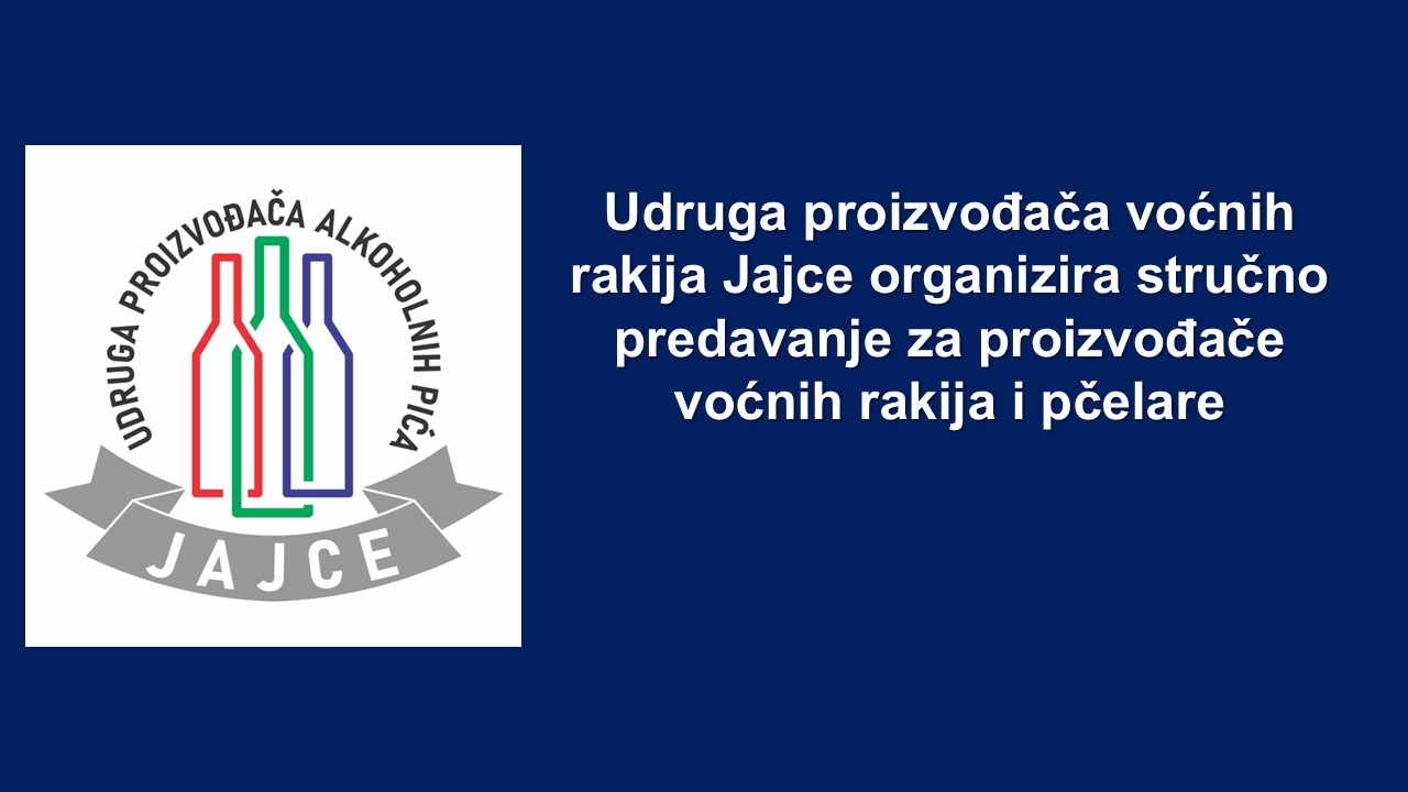 Stručno predavanje za proizvođače voćnih rakija i pčelare