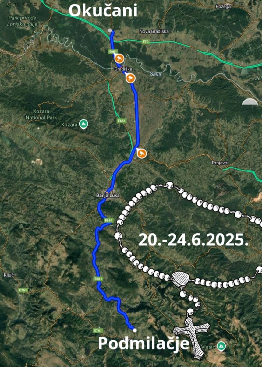 Hodočašće svetom Ivi 2025.: Okučani – Podmilačje