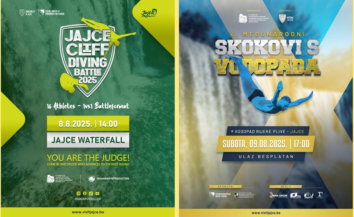 Jubilarni Deseti međunarodni skokovi s vodopada u Jajcu: Sport, kultura i zabava na jednom mjestu