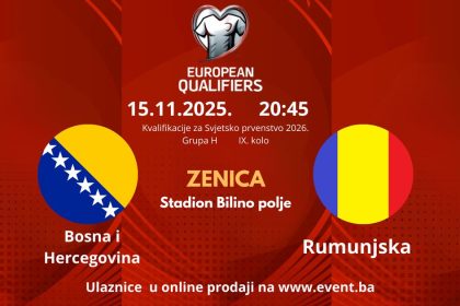 BiH večeras igra prvu od dvije ključne utakmice za plasman na Svjetsko prvenstvo