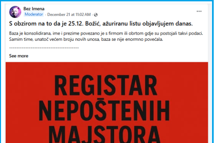 U Hrvatskoj objavili listu nepoštenih majstora i prevaranata. Treba li ovo objaviti i u BiH?