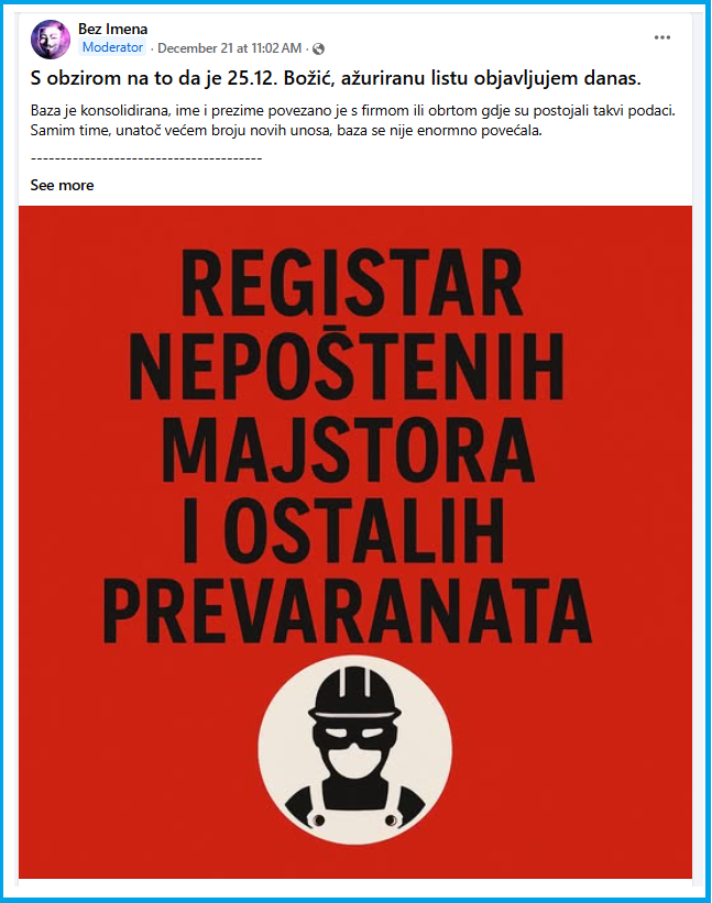 U Hrvatskoj objavili listu nepoštenih majstora i prevaranata. Treba li ovo objaviti i u BiH?