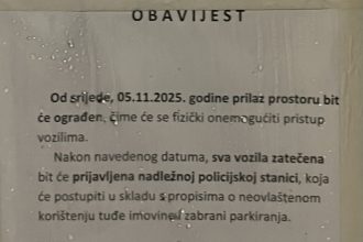 Hoće li biti zabranjen parking ispred gradske sportske dvorane Jajce?