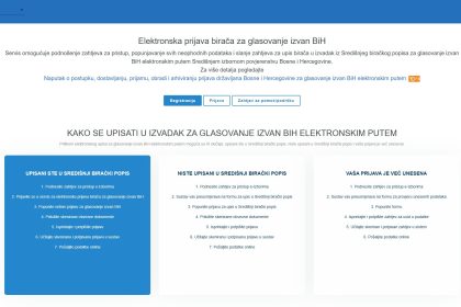 Kako se iz inozemstva registrirati za glasovanje na predstojećim izborima u BiH?
