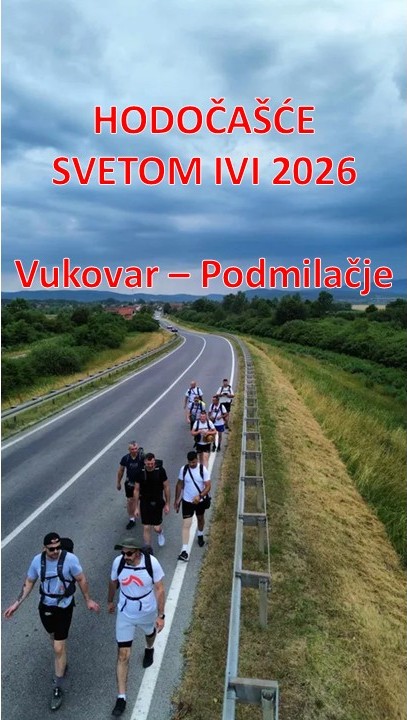 Najava hodočašća svetom Ivi u Podmilačje. Ove godine polazak iz Vukovara